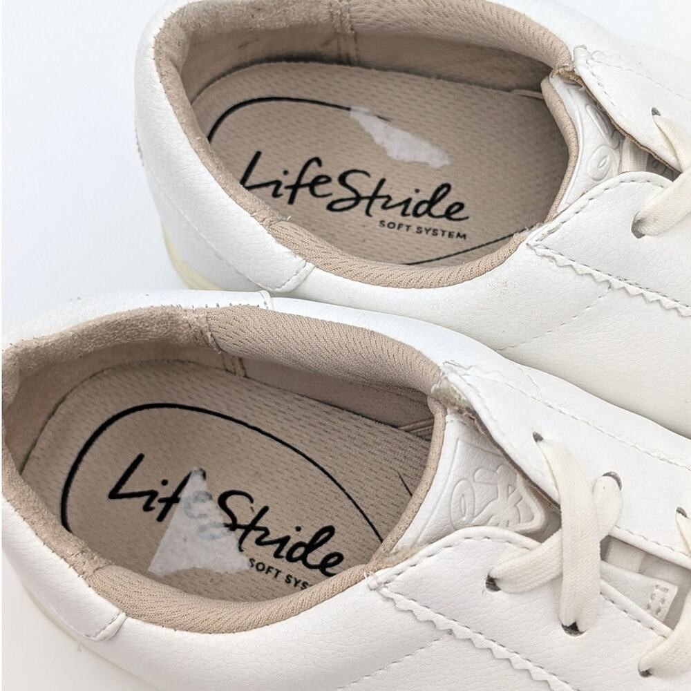 LifeStride Happy Hour Sneaker Shoes Women's Round Toe White Size US8M EU38.5 - Picture 13 of 13